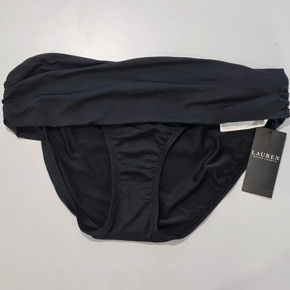 Lauren Ralph Lauren Beach Club Ruched Bikini Bottom - Picture 5 of 8